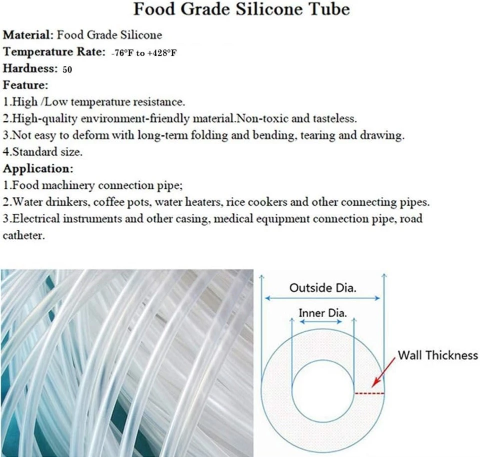 5. High Temperature Resistant Silicone Rubber Vacuum Hose Tube Pipe